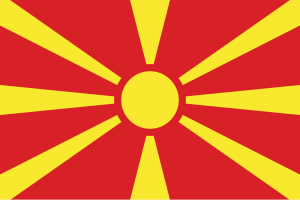 North Macedonia flag